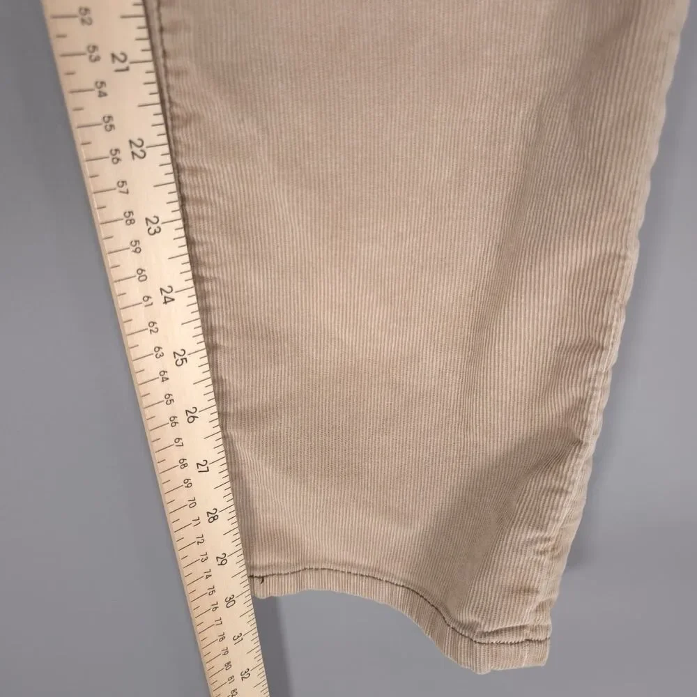 ANTHROPOLOGIE PILCRO Corduroy 28 Skinny Pants Jeans Beige Stretch‎ Vintage Slim